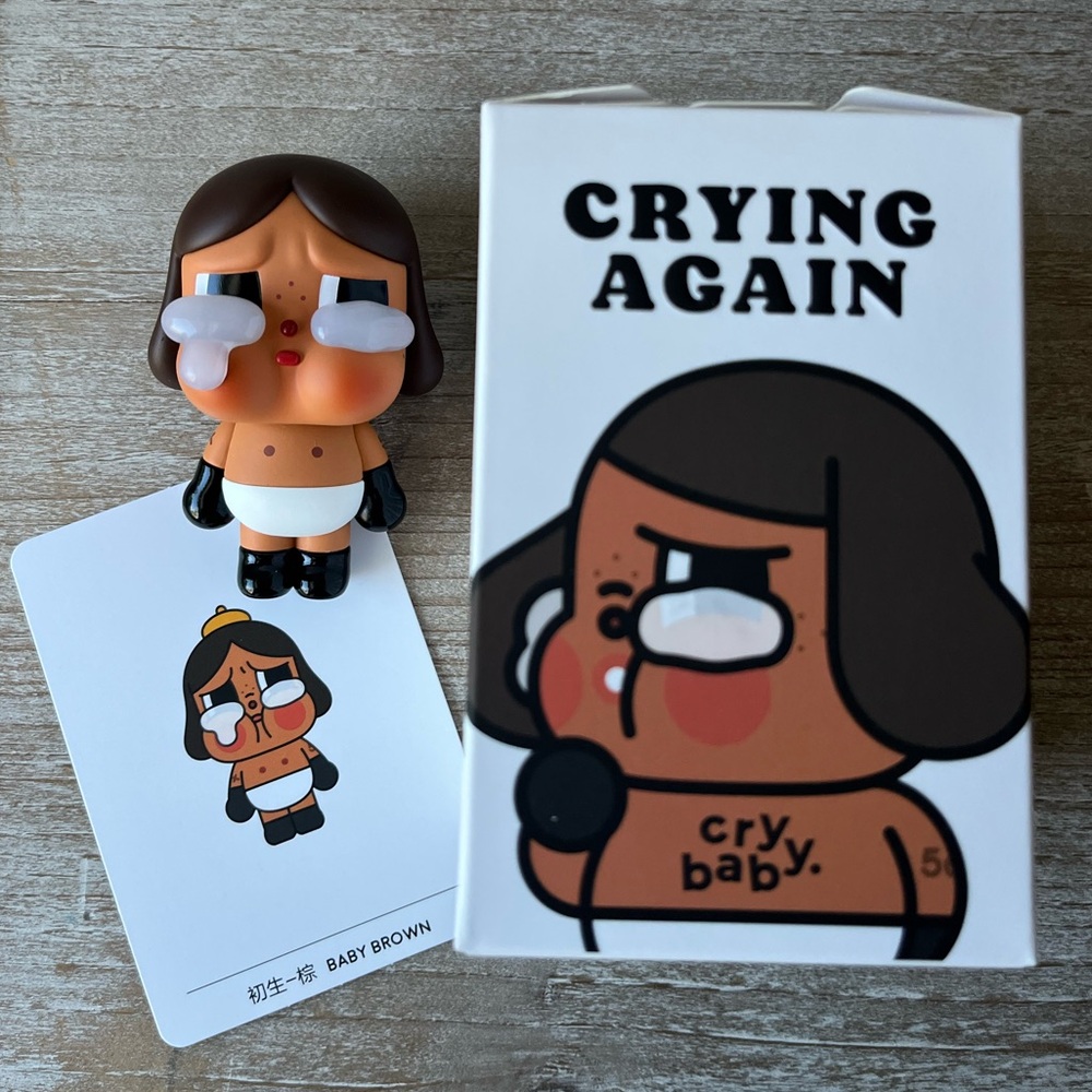 POPMART Crybaby Crying Again Series Baby Brown Figure
